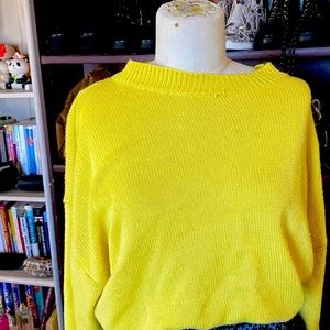 Drop Shoulder Sweater and Chevron Split Knit Skirt Size Large 8/10